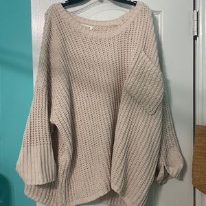 Ivory knitted material Sweater